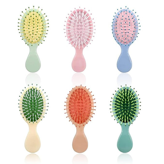 6 Pieces Mini Wet Hair Brush,