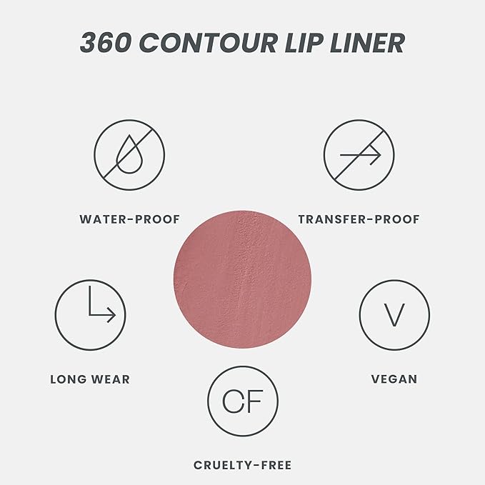 Wonderskin Lip Liner Pencil - 360 Contour Lipliner,