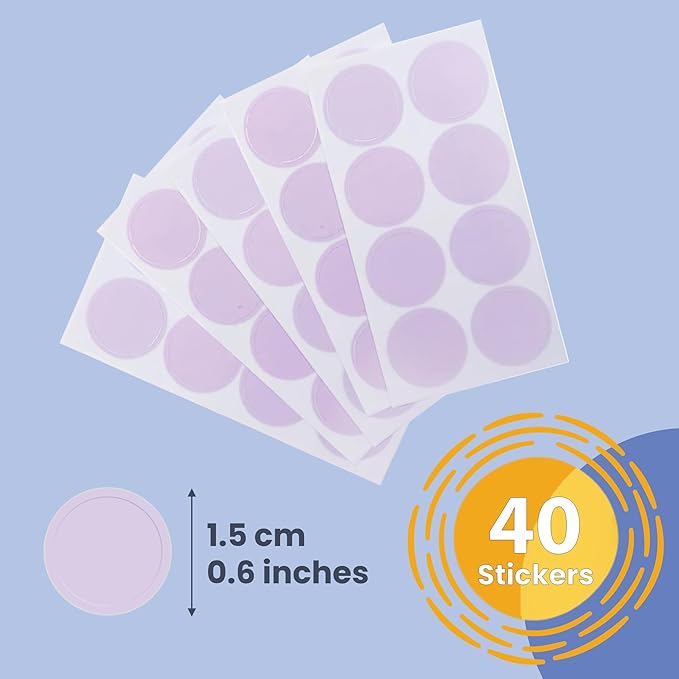 UV Detection Stickers for Sunscreen Reapply Reminder, Suitable for Kids & Adults, 40 Sticker Patches, Sun Cream Detection New