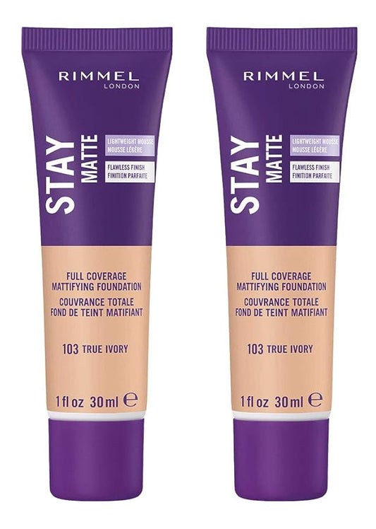 Rimmel Stay Matte Liquid Foundation, True Ivory, 1 of 1)