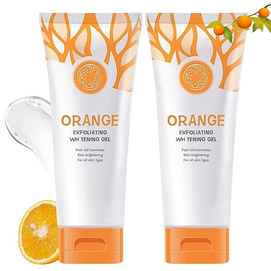 2pcs Orange Exfoliating Gel Scrub Face