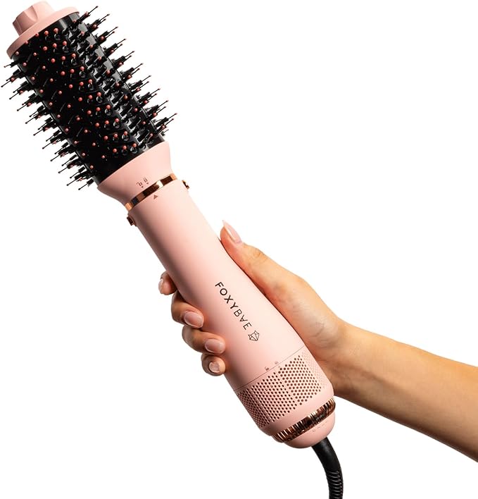 FoxyBae 4-in-1 Hot Air Styler: Blow Dryer Brush, Super Styler