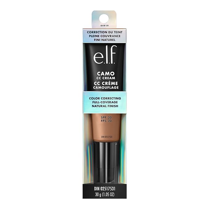 e.l.f. Camo CC Cream, Color Correcting Medium-To-Full Coverage N, (30g) 1.05 Oz