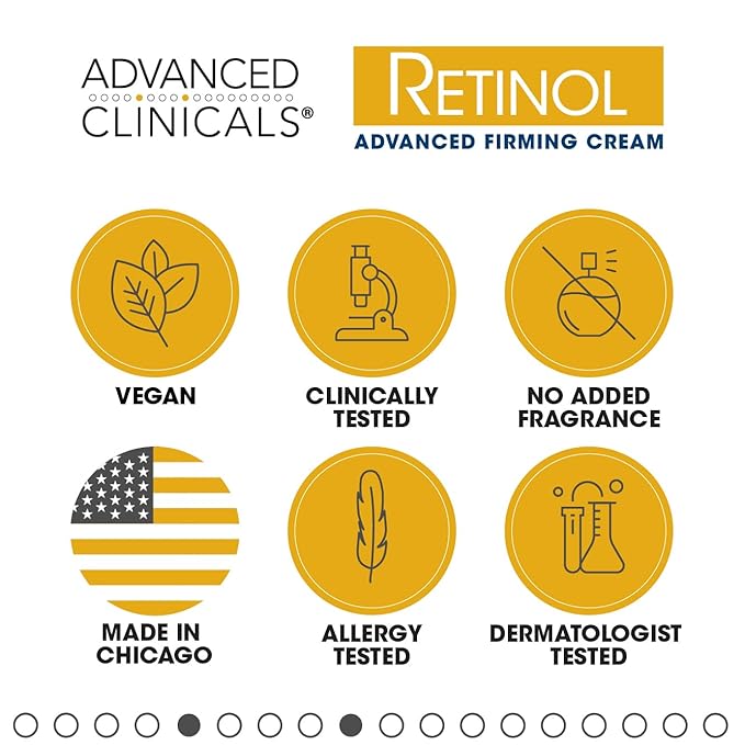 Advanced Clinicals Retinol Cream Face Moisturizer Sagging