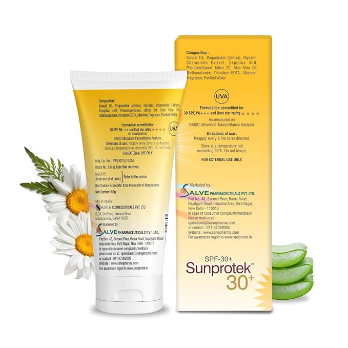 Sunprotek 30+ Gel with unique W/O/W encapsulation (nano) technology 1.76 Ounce.