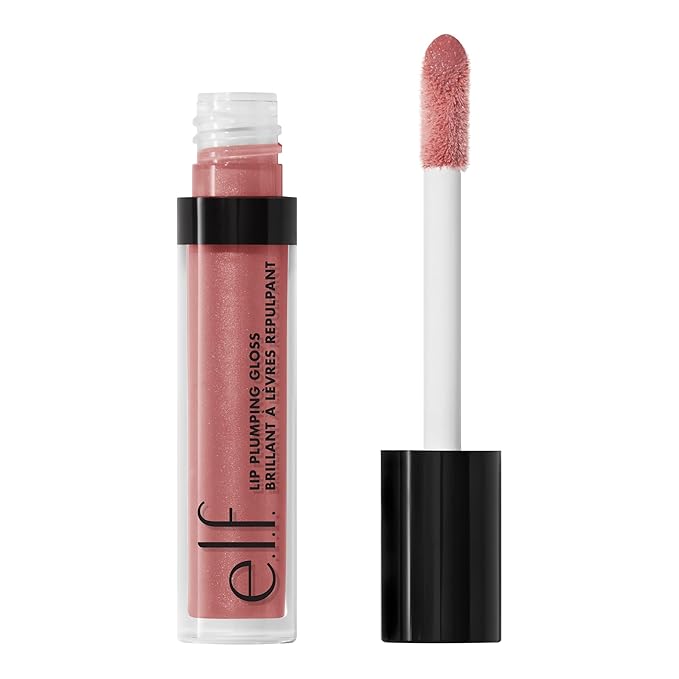 e.l.f. Lip Plumping Gloss, High-Shine Liquid Lip Color,