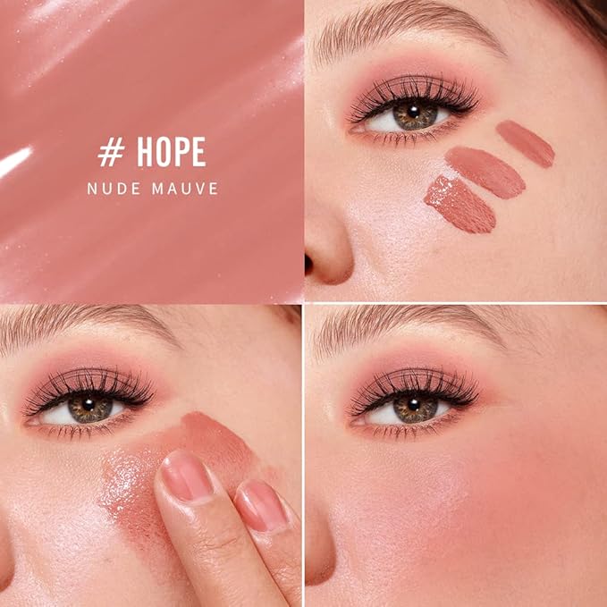 KIMUSE Soft Cream Blush Makeup, Liquid Blush for Dewy Finish