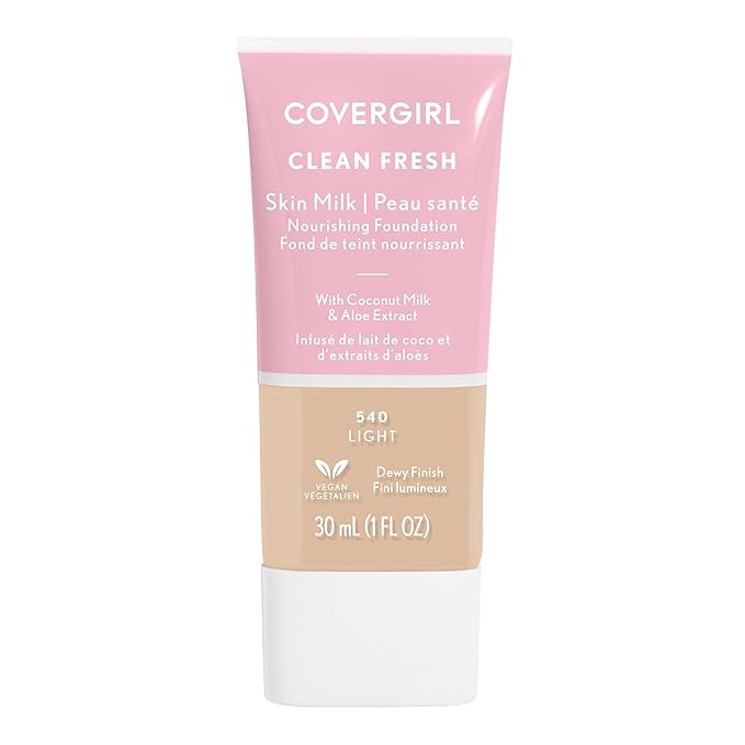 COVERGIRL, Clean Fresh Skin Milk Foundation, Light, 1 may vary)