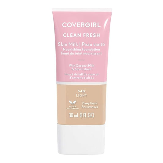 COVERGIRL, Clean Fresh Skin Milk Foundation, Light, 1 may vary)