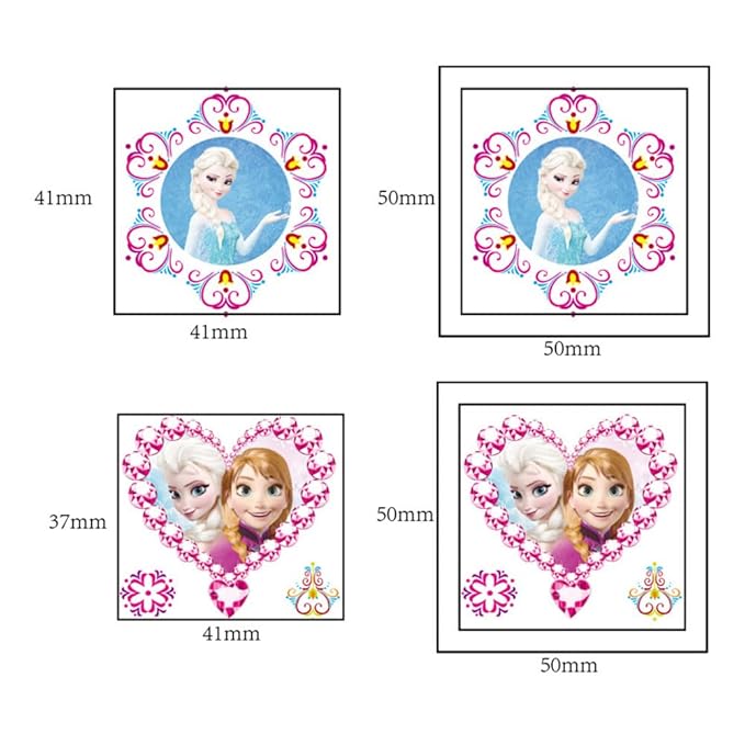 20pcs cute elsa temporary tattoos