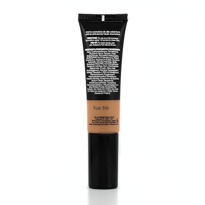 Palladio Full-Coverage Color Correction CC Cream, Oil-Free with