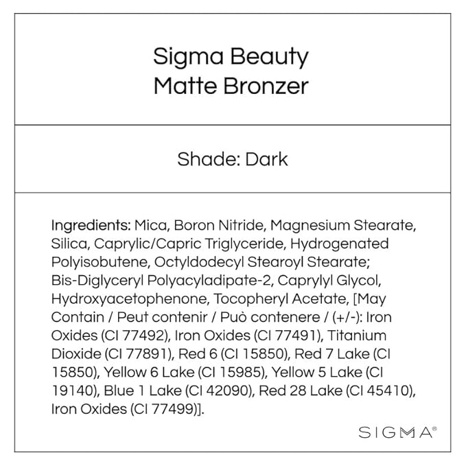 Sigma Beauty Matte Bronzer – Longwear Light Bronzer Powder Bronzer)