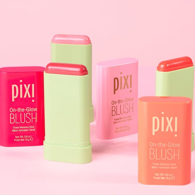 Pixi On-the-Glow Blush - Fleur, Hydrating Tinted Moisture 0.6oz, Paraben-Free 19g