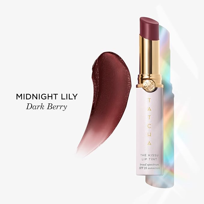 The Kissu Lip Tint SPF 25 - Midnight Lily | Hydrating Tinted Lip Sunscreen. 0.14 oz