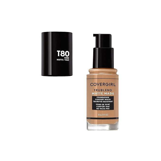 COVERGIRL TruBlend Matte Made Liquid Foundation, Toasted Caramel of 3)