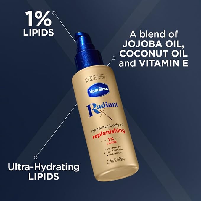 Vaseline Radiant X Replenishing Body Oil 3.7oz