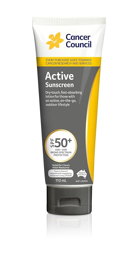 Cancer Council SPF 50+ Active 110ml Tube