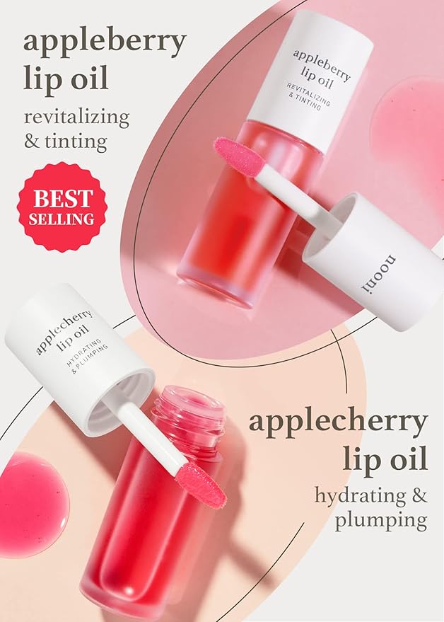 NOONI Appleseed Lip Oil Set - Appleberry & Lip