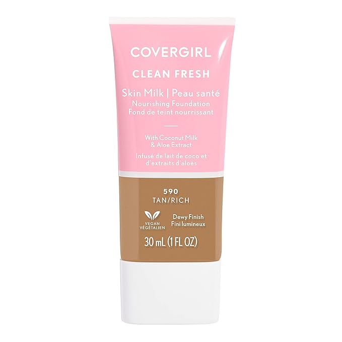 COVERGIRL, Clean Fresh Skin Milk Foundation, Tan/Rich, 1 may vary)