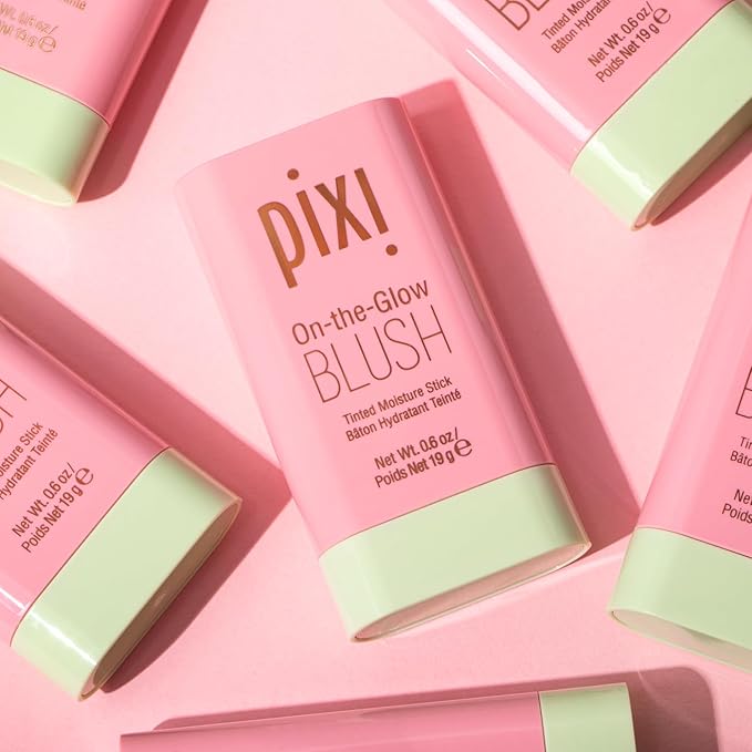 Pixi On-the-Glow Blush - Fleur, Hydrating Tinted Moisture 0.6oz, Paraben-Free 19g