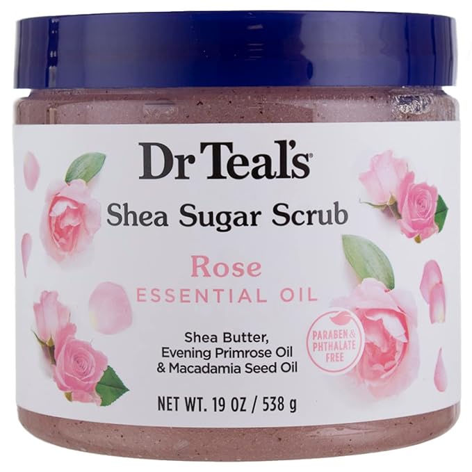 Dr. Teal's Shea Sugar Scrub Rose