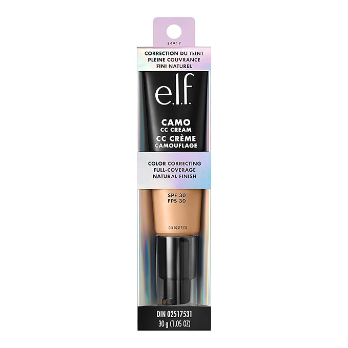 e.l.f. Camo CC Cream, Color Correcting Medium-To-Full Coverage W, (30g) 1.05 Oz