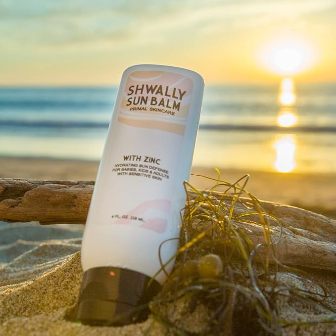 Zinc & Avocado Mineral SunBalm 40SPF, The Only Real Primal Sun Lotion - 100% Grass Fed Tallow, Avocado Oil & Non-Nano Zinc Oxide - Pregnancy Safe (Not Scented, 4 Fl Oz @ 40 SPF & Not Tinted)