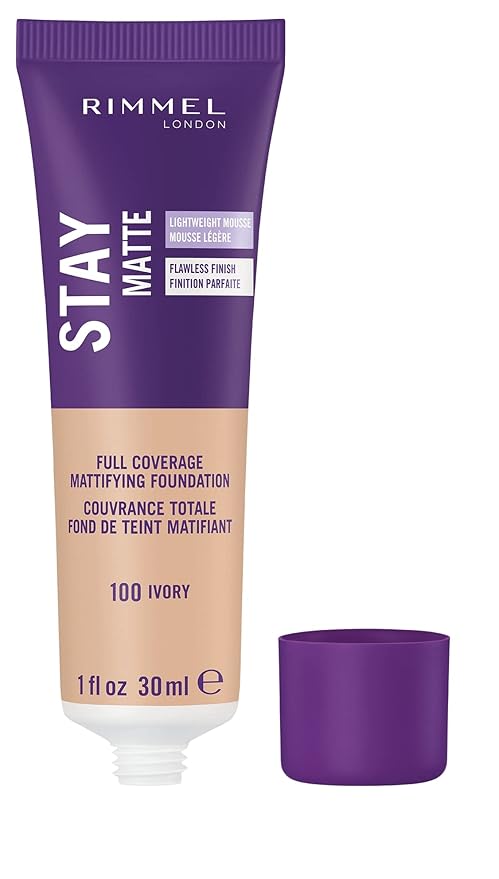 Rimmel London Stay Matte Liquid Mousse - 091 Control, Oil-Free, 1oz