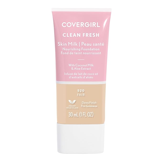 COVERGIRL Clean Fresh Skin Milk Foundation, Fair, 1 may vary)