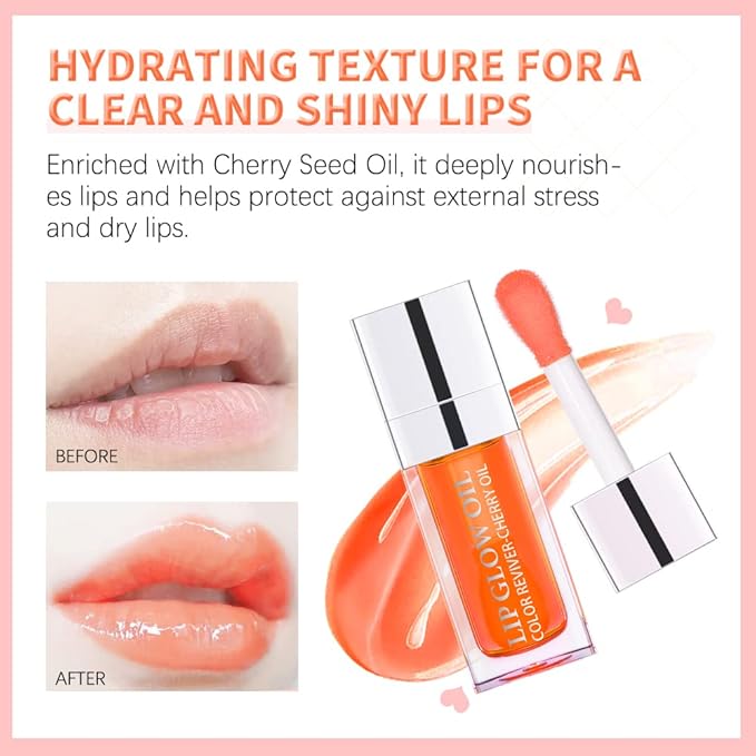 Hydrating/Moisturizing Lip Glow Oil Gloss Transparent Toot Lip 2 OZ