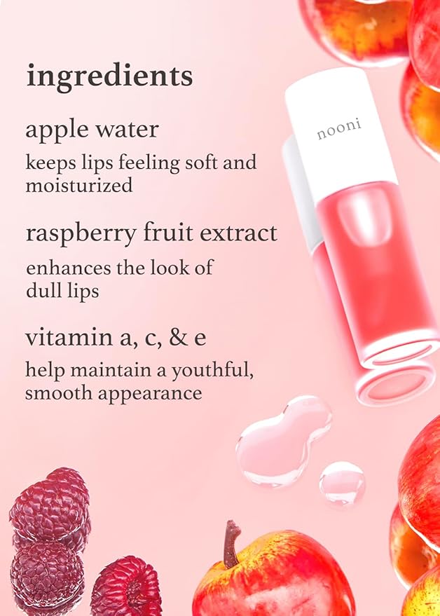 NOONI Korean Lip Oil - Appleberry | Lip