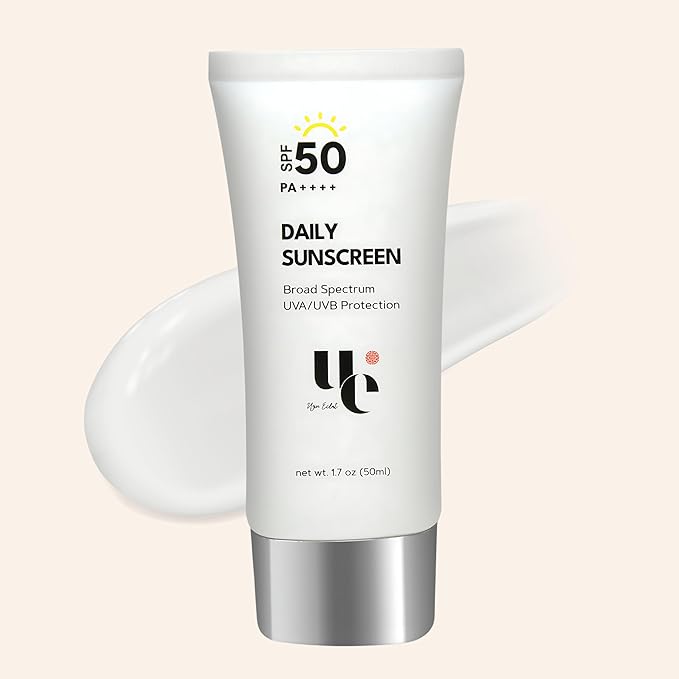 UV Clear SPF 50 Sunscreen with Zinc Oxide, UVA and UVB Protection, Broad Spectrum, Non-Greasy, No White- Cast, Soothing, Water Resistant, TSA Friendly, 1.7 oz