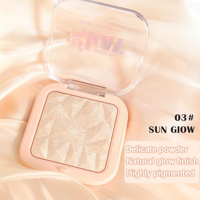 evpct Sun Glow Face Highlighter Makeup Shimmer Glitter