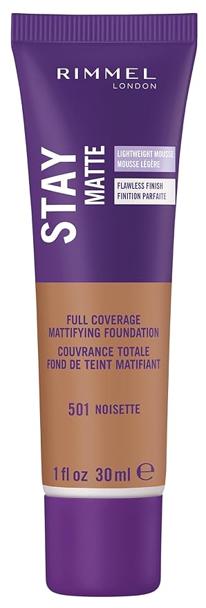 Rimmel London Stay Matte Liquid Mousse - 501 Control, Oil-Free, 1oz