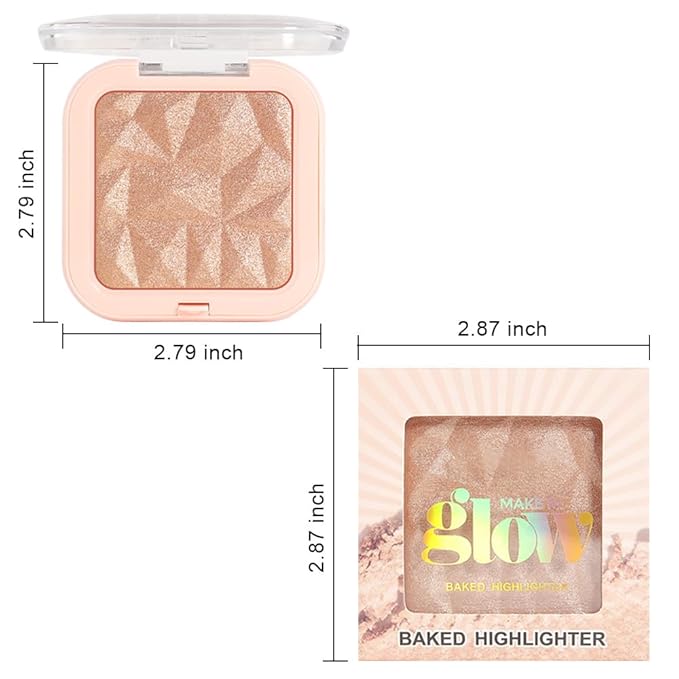 evpct Champagne Face Highlighter Makeup Shimmer Glitter Diamond