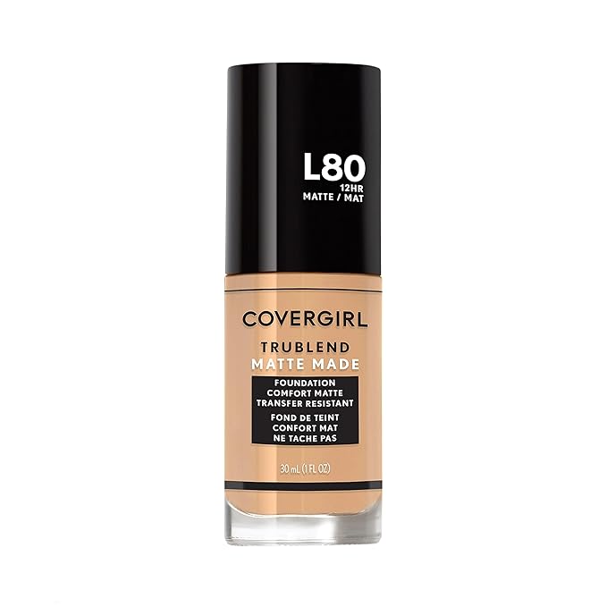 COVERGIRL TruBlend Matte Made Liquid Foundation, True Ivory, of 1)