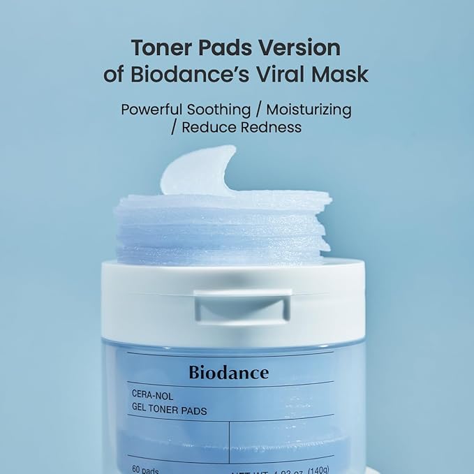 Biodance cera-nol gel toner pads