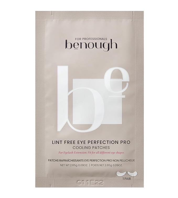 [Dark Circles & Puffy Eyes Treatment Korean Sheet Mask] Lint-Free Eye Perfection Pro Cooling Patches 20 Pack - Hydrogel Under Eye Pads, Hyaluronic Acid, Caffeine, Eyelash Extension Application