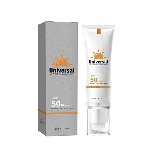 Sunscreen for Face, SPF 50 Moisturizing Cream face sunscreen, Moisturizer face cream, Hydrating Sun Essence Leaves No Sticky Feeling Travel Size Sunscreen