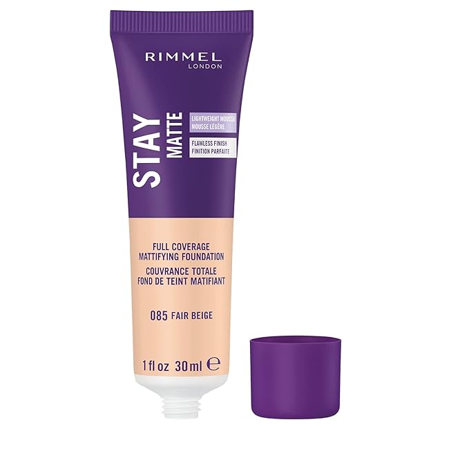 Rimmel London Stay Matte Liquid Mousse - 085 Control, Oil-Free, 1oz