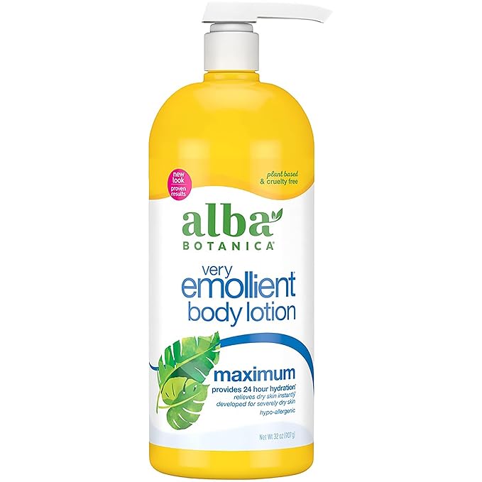 Alba Botanica Very Emollient Body Lotion, 32 Oz