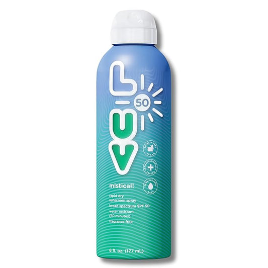 mistical! SPF 50 Sunscreen Spray, Broad-Spectrum Protection Against UVA & UVB Rays, Perfect For Everyday Activities & Outdoor Adventures, Clear and Lightweight Sun Protection