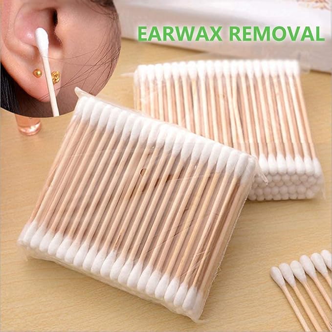 Cotton swabs with wooden sticks/biodegradable