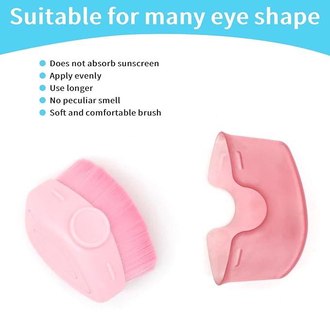 Dohia Sunscreen Applicator for Kids Sunblock Buddy with Protective Caps Makeup Brushes un Lotion Applicator Sun Cream Brush ST1-DGHZS (Pink)