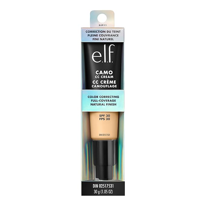 e.l.f. Camo CC Cream, Color Correcting Medium-To-Full Coverage W, (30g) 1.05 Oz