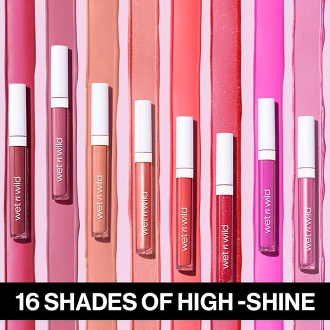 wet n wild MegaSlicks Lip Gloss, Ultra-Glossy, Vitamin-E Lip