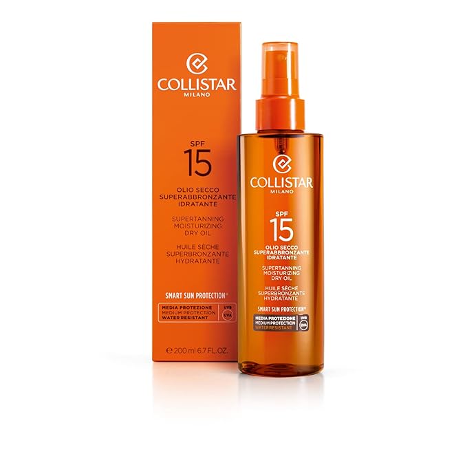 Collistar Speciale Abbronzatura Perfetta Olio Secco Superabbronzante Idratante 6.8oz (200ml) SPF15