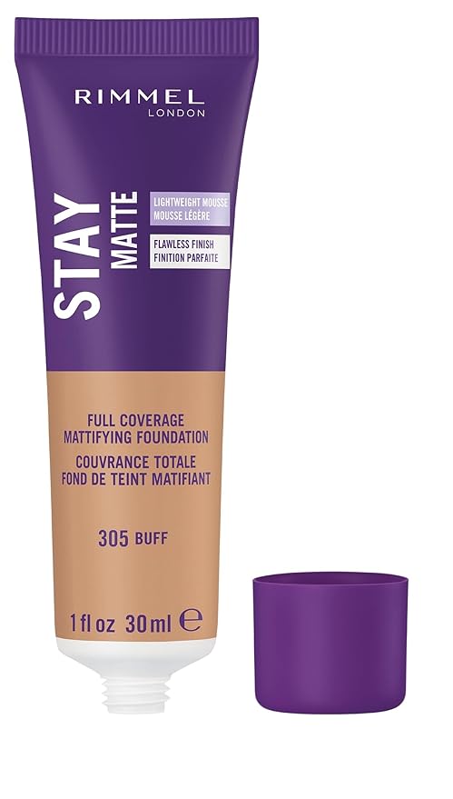 Rimmel London Stay Matte Liquid Mousse - 305 Control, Oil-Free, 1oz