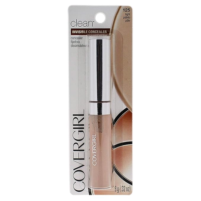 COVERGIRL Clean Invisible Concealer, Light 125, 0.32 Fl 2 Count