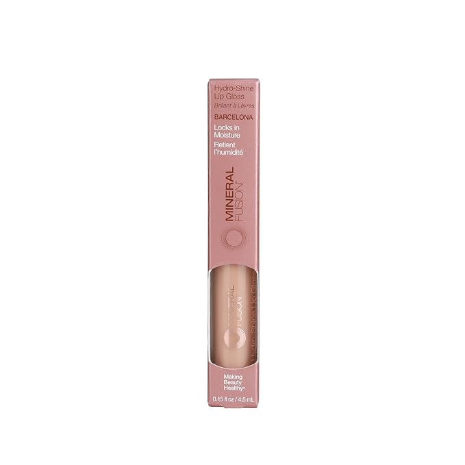 Mineral Fusion Hydro-Shine Lip Gloss, Barcelona, 0.15 Ounces Lip